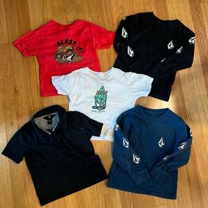 Lot of Volcom boys shirts (2T and 3T)